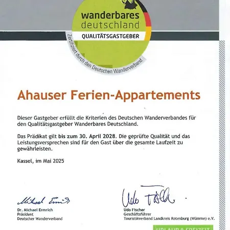 Διαμέρισμα Ahauser Business- Und Ferien-appartement 48qm *